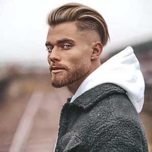disconnected long undercut hairstyle for men