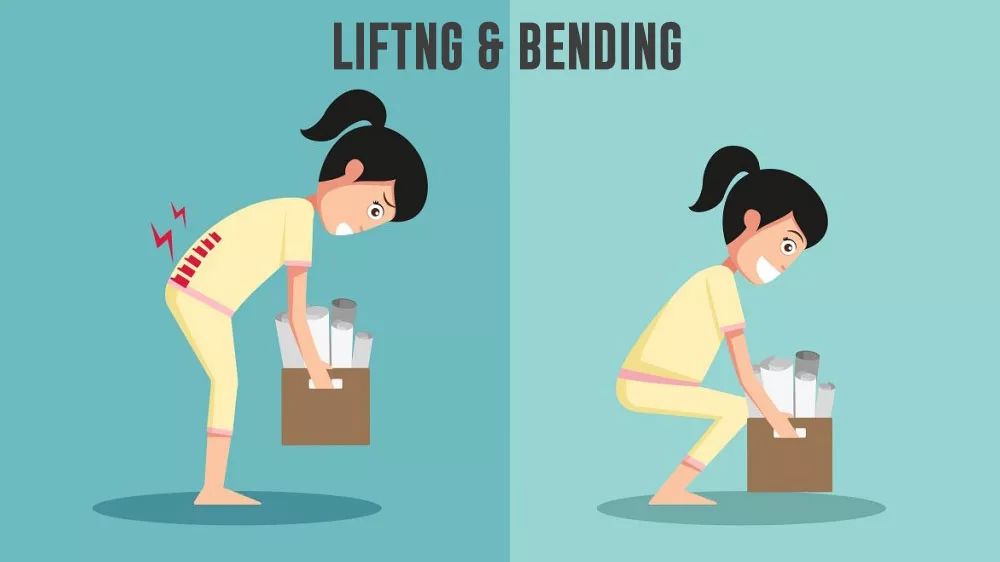 lifting and bending posture