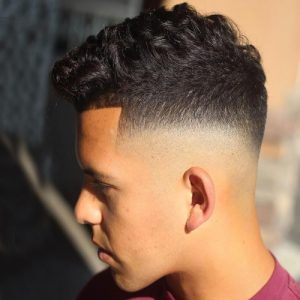 Skin Fade Curly short Haircuts for men