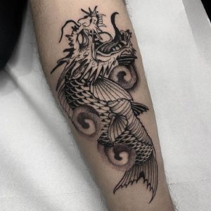 Dragon Koi Fish Tattoo Ideas designs