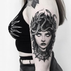 dark medusa tattoo designs ideas