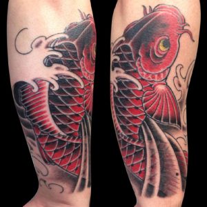 japanese red koi fish tattoos