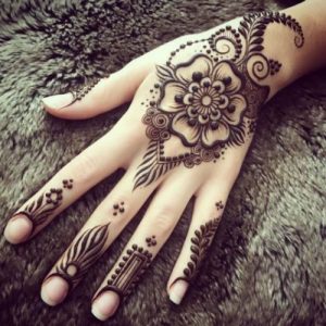 flower henna tattoos for women bridal mehndi design