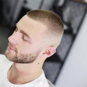 buzz cut fade formal haircut for men