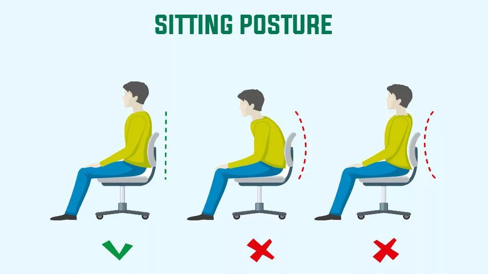 proper sitting posture to increase height