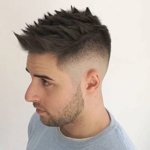 Short Faux Hawk Haircut For Men, Men's Short Hairstyle
