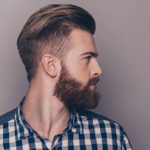 Slicked Back Undercut Hairstyle For Men, Short Haircut