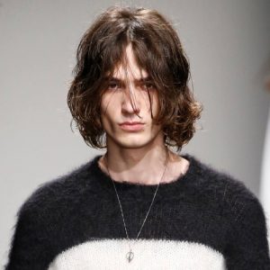 bob cut curly hairstyle for men long hairstyle