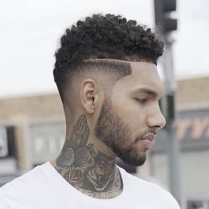 drop fade hairstyles for men with beards