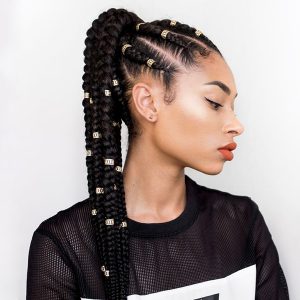 ponytail braids hairstyles for women
