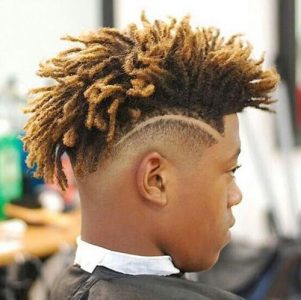 fade mohawk with dreadlocks hairstyle