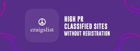 high pr classified sites without registration