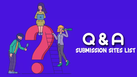 question answer QA submission sites list for building high profile backlink