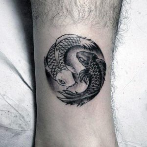 Yin Yang Koi Fish Tattoo design meaning