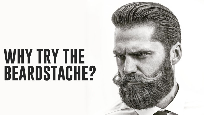 beardstache heavy stubble mustache look beard style