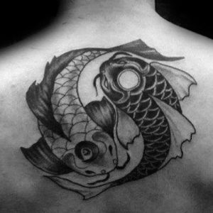 koi fish Ying Yang Tattoo design