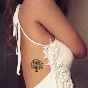 lower back oak tree tattoo designs