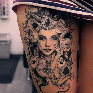 sexy medusa tattoo design
