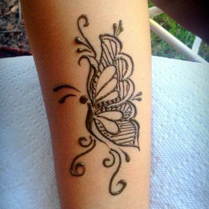 beautiful butterfly Henna Tattoo design