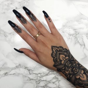 bridal black henna tattoos sexy mehndi design for wedding