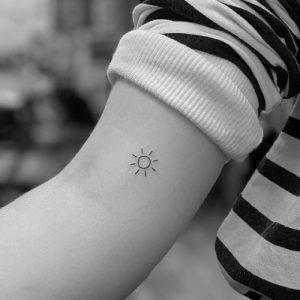 small sun tattoos