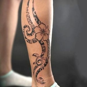 Hawaiian Tribal Tattoo design