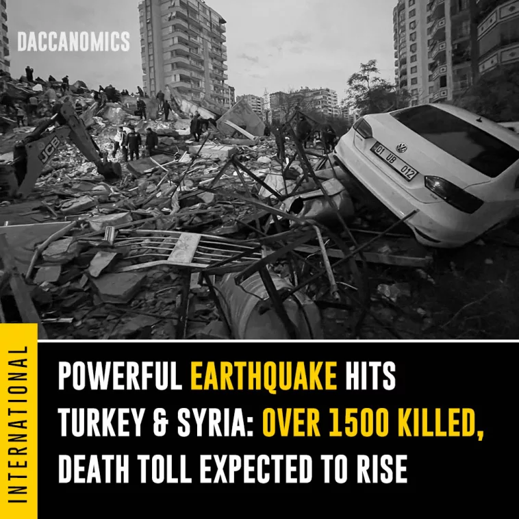 massive earthquake hits turkey syria over 1500 killed