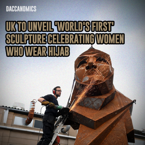 first sculpture honoring women wearing hijab in uk